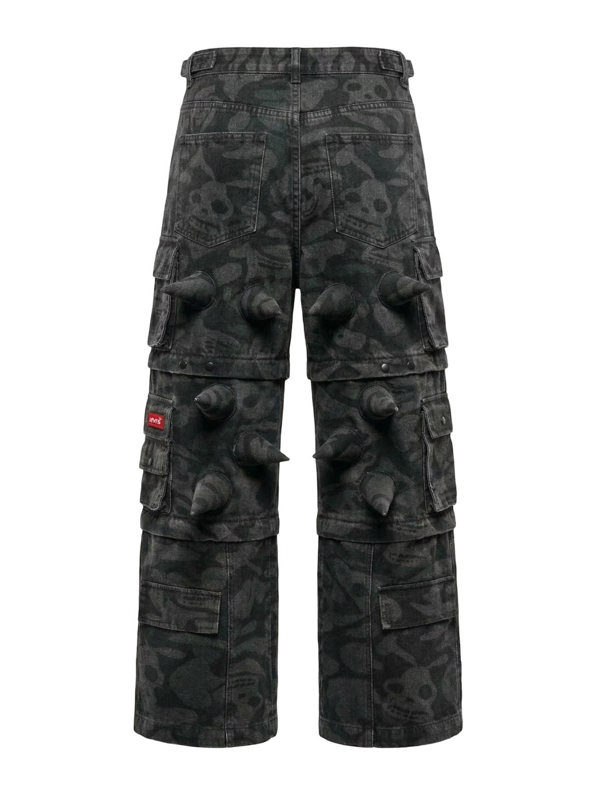 BLACK WIDOW SPIKY PANTS - HELL CAN WAIT